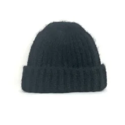 Femme Cableami Bonnets-câbleami - Bonnet Mohair - Noir