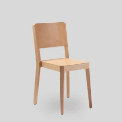 2130 LIVONI Chaises-Chaise années 30 - Naturel