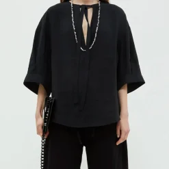 Femme Christian Wijnants Chemises-- Blouse Thamani - Noir