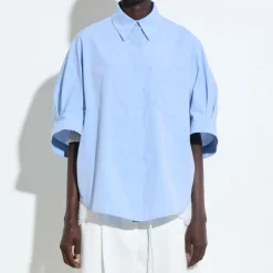 Femme Christian Wijnants Chemises-- Chemise Timila - Bleu Ciel