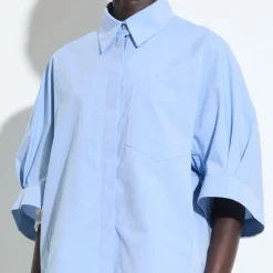 Femme Christian Wijnants Chemises-- Chemise Timila - Bleu Ciel