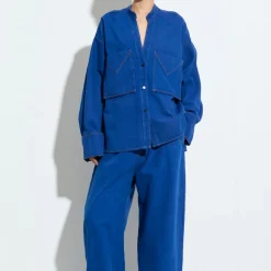 Femme Christian Wijnants Chemises-- Chemise Tango - Bleu