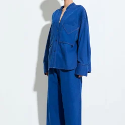 Femme Christian Wijnants Chemises-- Chemise Tango - Bleu