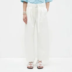 Femme Christian Wijnants Pantalons-- Pantalon Pagata - Blanc