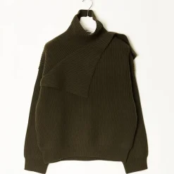 Femme Christian Wijnants Mailles-- Pull Kimber - Vert foncé