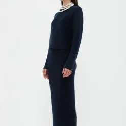 Femme Christian Wijnants Mailles--Pull Kara - Marine