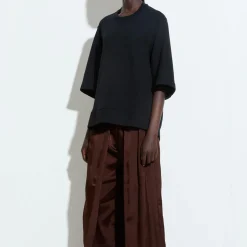 Femme Christian Wijnants T-shirts--T-Shirt Tuza - Noir