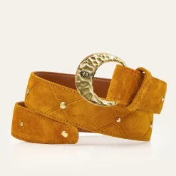 Femme Claris Virot Ceintures-- Ceinture Demi-lune - Ambre