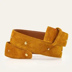 Femme Claris Virot Ceintures-- Ceinture Demi-lune - Ambre