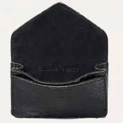 Femme Claris Virot Porte Monnaie|Porte Monnaie-- Porte Carte Python Alex - Noir