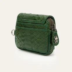 Femme Claris Virot Porte Monnaie|Porte Monnaie-- Porte Monnaie Karl - Vert Python