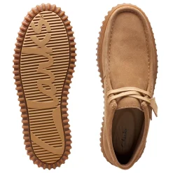 Homme Clarks Derbies-- Torhill Hi - Beige