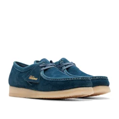 Homme Clarks Derbies-- Wallabee - Bleu