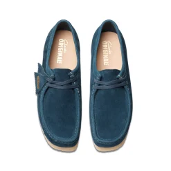 Homme Clarks Derbies-- Wallabee - Bleu
