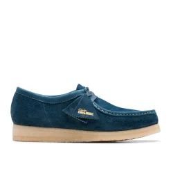Homme Clarks Derbies-- Wallabee - Bleu