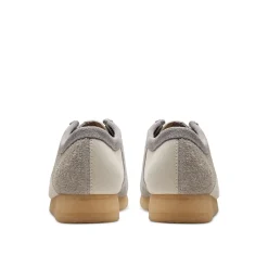 Homme Clarks Derbies-- Wallabee - Gris/Blanc