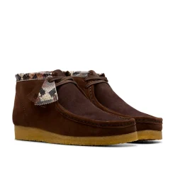 Homme Clarks Derbies-- Wallabee Boot - Marron
