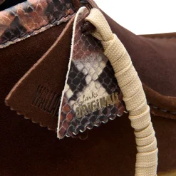 Homme Clarks Derbies-- Wallabee Boot - Marron