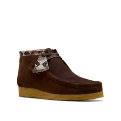 Homme Clarks Derbies-- Wallabee Boot - Marron