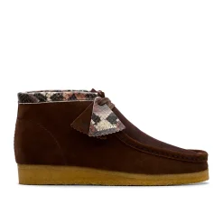 Homme Clarks Derbies-- Wallabee Boot - Marron