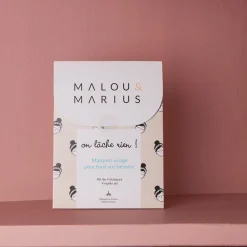 1999 MALOU u0026 MARIUS Soins Du Visage-Coffret masques On Lâche Rien - Malou & Marius