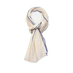 Femme COLORES Foulards & Echarpes-- Paréo Bords Rayés - Bleu