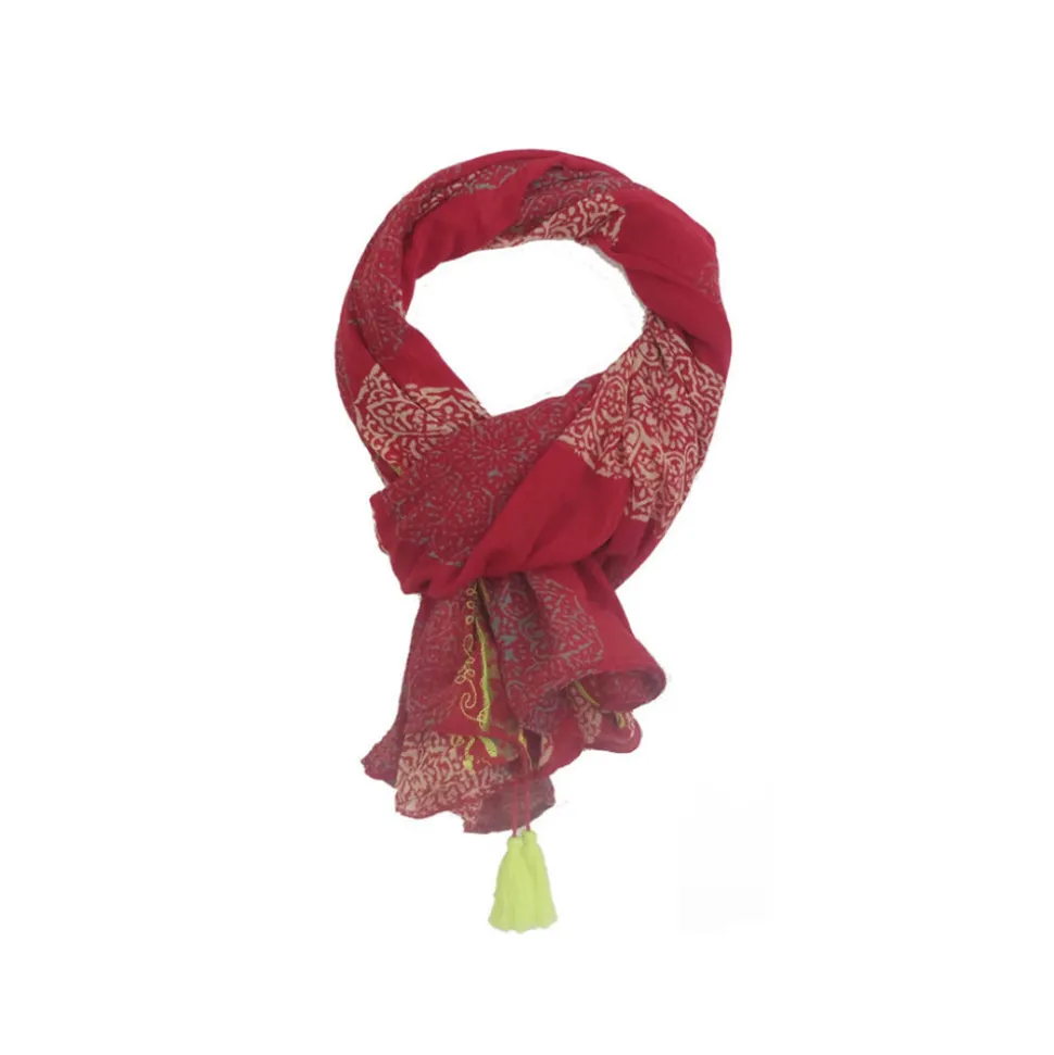 Femme COLORES Foulards & Echarpes-- Paréo Mallory - Rouge