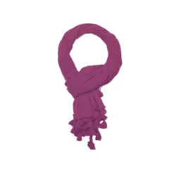 Femme COLORES Foulards & Echarpes-- Paréo Pom Pom - Deep Orchid