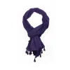 Femme COLORES Foulards & Echarpes-- Paréo Pom Pom - Deep Purple