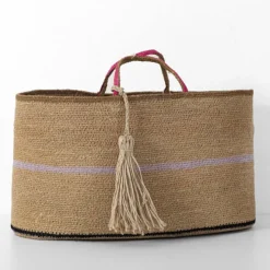 Femme COLORES Sacs À Main-- Sac Jute - Blanc