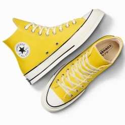 Homme Converse Baskets-- Chuck 70 Montantes - Jaune