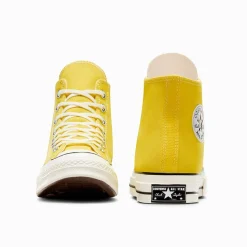 Homme Converse Baskets-- Chuck 70 Montantes - Jaune
