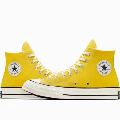 Homme Converse Baskets-- Chuck 70 Montantes - Jaune