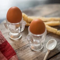 2926 ARC DIGITAL Maison De Campagne|Ustensiles-Coquetier poule en verre pressé