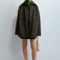 Femme Cordera Mailles-- Cardigan Rayé - Marron