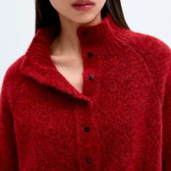 Femme Cordera Mailles-- Pull Camioneur - Rouge