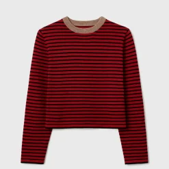 Femme Cordera Mailles-- Pull manches longues - Rouge