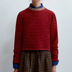 Femme Cordera Mailles-- Pull manches longues - Rouge