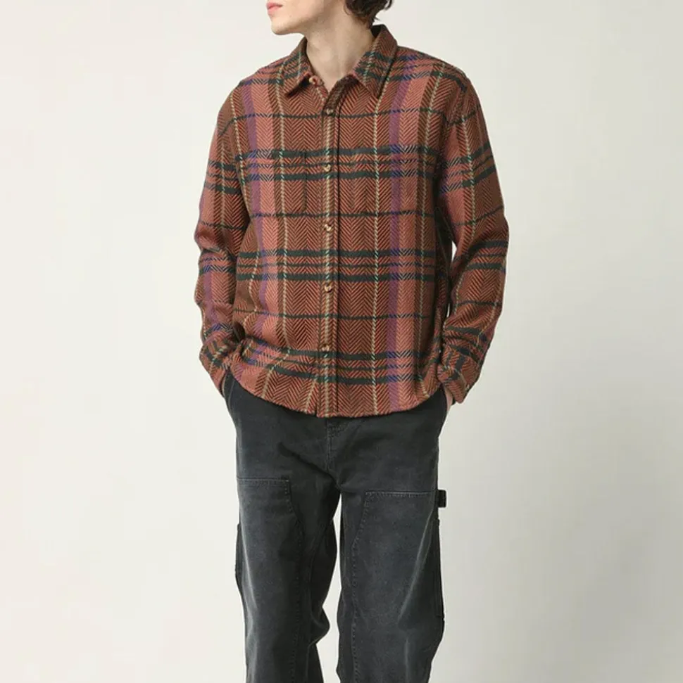 Homme CORRIDOR Chemises-- Chemise Acid Plaid Totem - Marron