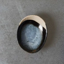 925 JARS CERAMISTES Bols|Assiettes Creuses-Coupelle en grès émaillé Wabi - Bleu