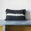 2959 BED AND PHILOSOPHY Coussins-Coussin en coton Tami - Tye Dye Noir