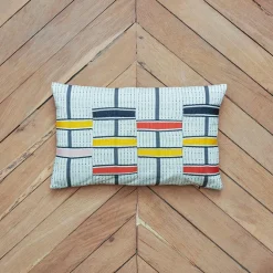 397 GOLDEN EDITIONS Coussins|Accessoirisez Votre Intérieur-Coussin Kente tissé - Gingembre