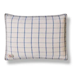 2138 TESSILECHITI L'esprit Merci-Coussin Merci - Carreaux Bleu Shibori