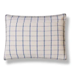 2138 TESSILECHITI L'esprit Merci-Coussin Merci - Carreaux Bleu Shibori