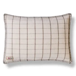 2138 TESSILECHITI L'esprit Merci-Coussin Merci - Carreaux Brun Cha Iro