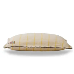 2138 TESSILECHITI L'esprit Merci-Coussin Merci - Carreaux Jaune Asahi