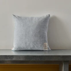 200 LINTEX Coussins|Coussins Épais-Coussin épais en lin - Chambray Bleu