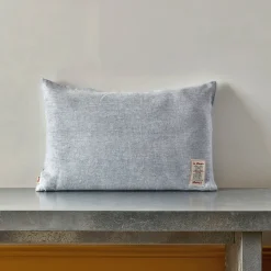 200 LINTEX Coussins|Coussins Épais-Coussin épais en lin - Chambray Bleu