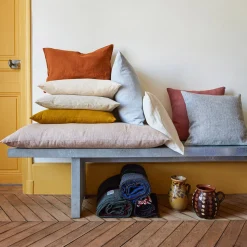 200 LINTEX Coussins|Coussins Épais-Coussin épais en lin - Chambray Pierre