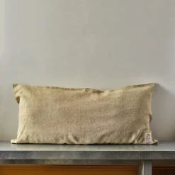 200 LINTEX Coussins|Coussins Épais-Coussin épais en lin - Chambray Olive